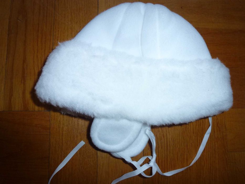 Czapeczka zimowa z futerkiem roz.74 /80