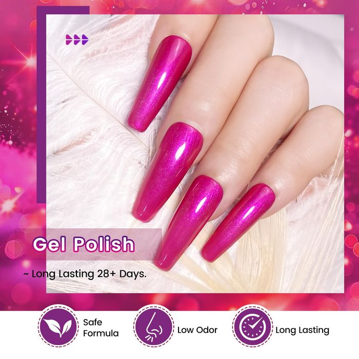 JODSONE 10ml Glitter Żelowy Lakier do Paznokci Zestaw 6 Kolorów