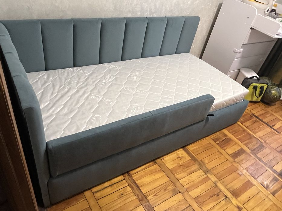 ліжко 80*190, ліжко із натурального дерева, підліткове ліжко, 90*190