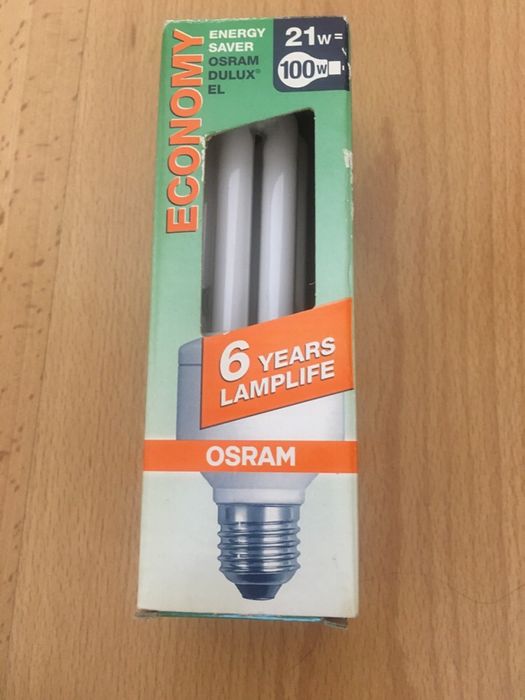 Компактна люмінесцентна лампа німецької фірми Osram Dulux El 21w
