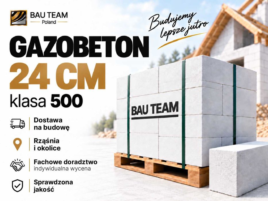 Gazobeton 24 cm kl. 500 | beton komórkowy | transport