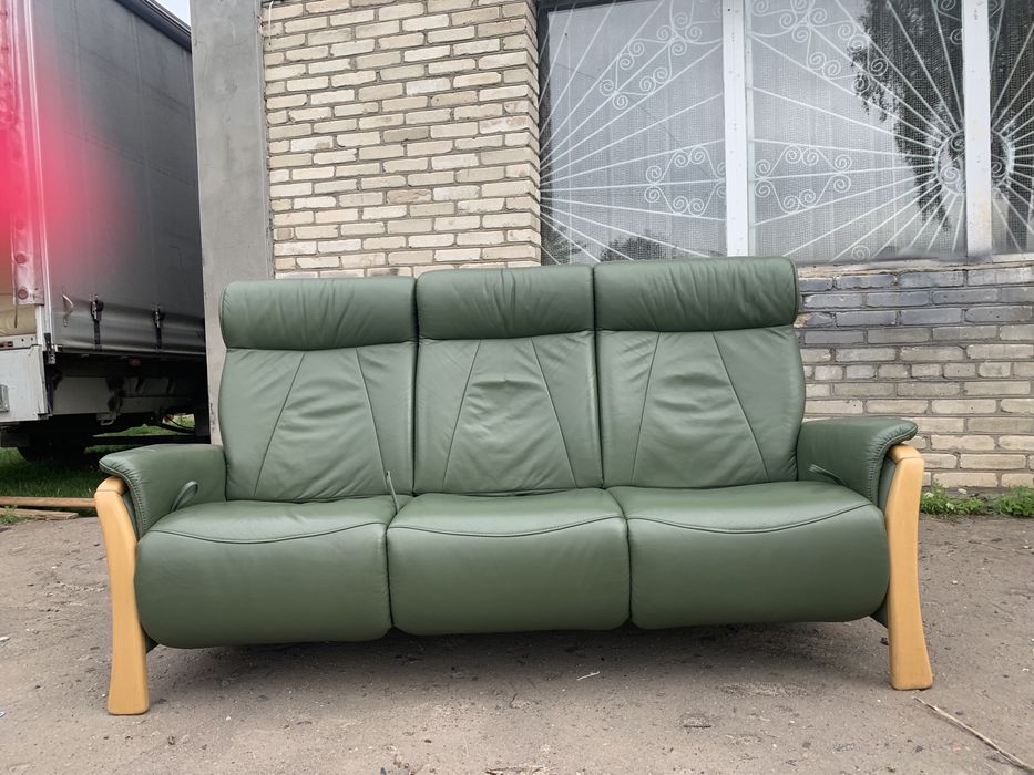 Шкіряний диван комплект куток кожаный  реклайнер уголок