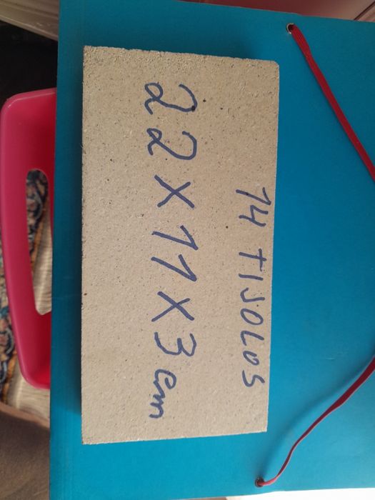 1 cx pastilha, tijolos refractários