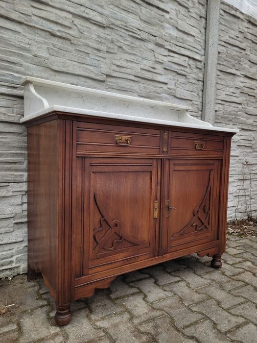 Fajna duża komoda z marmurowym blatem.