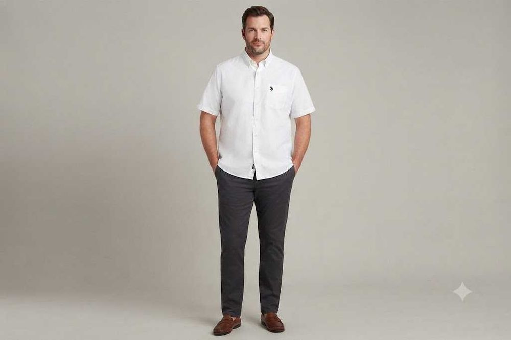Us Polo ASSN рр XL-XXL рубашка из хлопка
