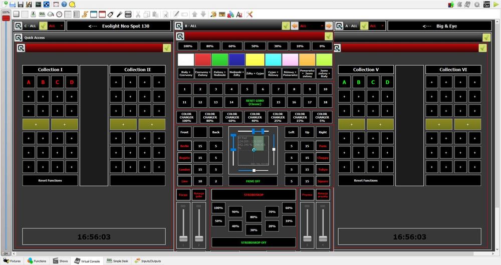 Panel Sterowania | DMX512 | DJ | Własne światła | Programowanie | QLC+