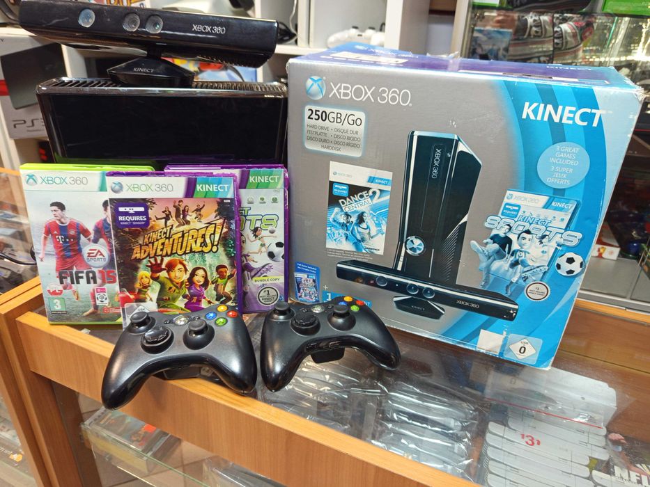 Xbox 360 250 GB Kinect 2xPAD 100%Ok SklepRetroWWA OdbierzPrzedŚwiętami