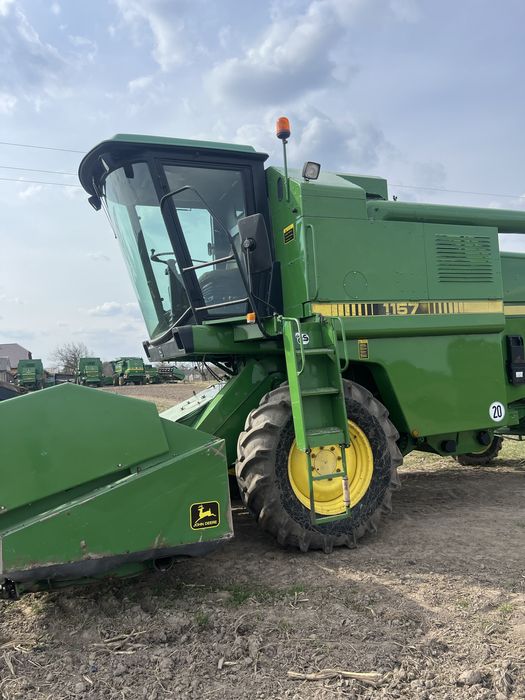 Свіжопривезений комбайн JOHN DEERE 1157 жатка Шумахер
