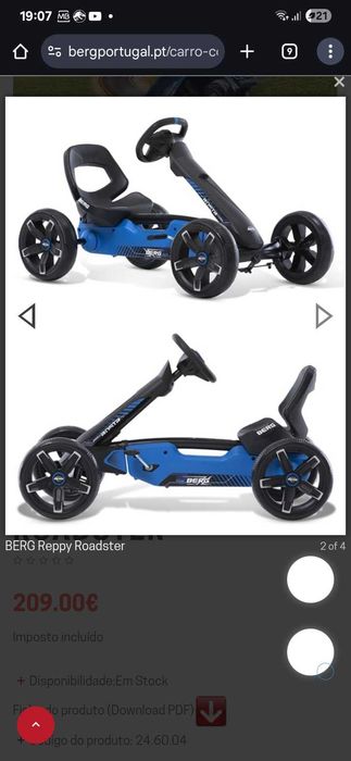 Kart a pedais berg reppy roadster