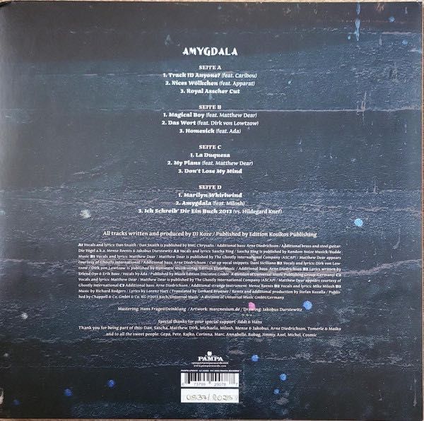 DJ Koze – Amygdala. 2 x Vinyl, Limited Edition, Num, Clear, Gatefold