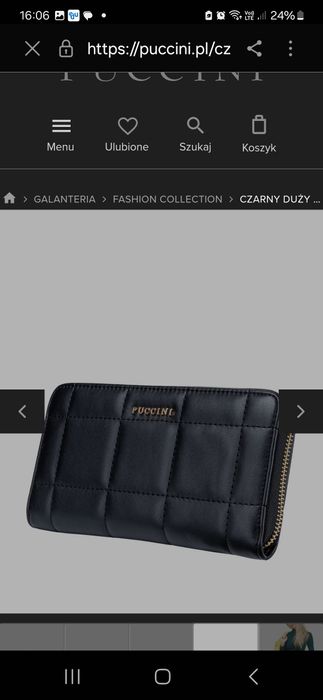 Portmonetka,portfel damski Puccini  nowy ,Okazja 79 zł