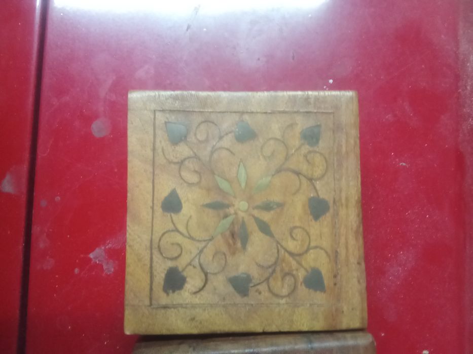 4 caixas religiosas madeira.