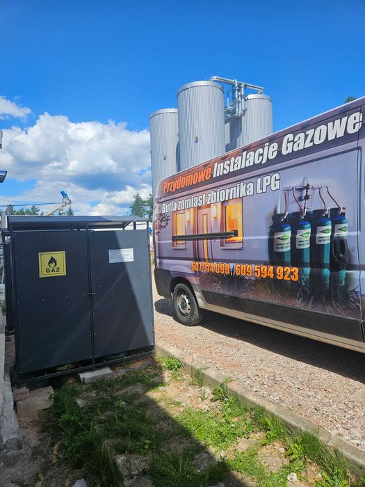 Zbiorniki gazowe/Instalacje gazowe na butle 33kg/Gazownictwo.