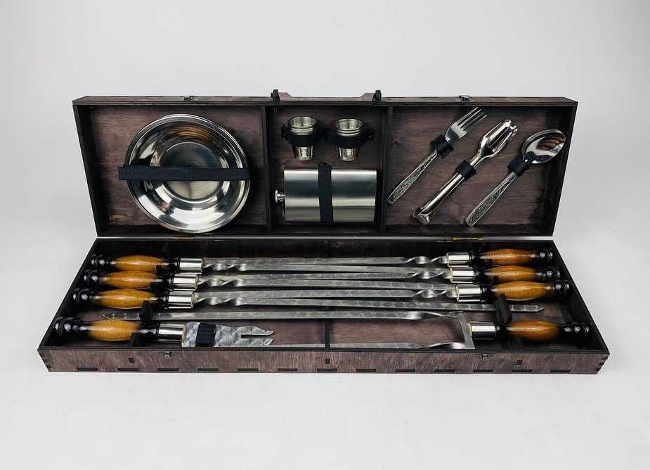 Наборы шампуров в деревянном кейсе без посредников