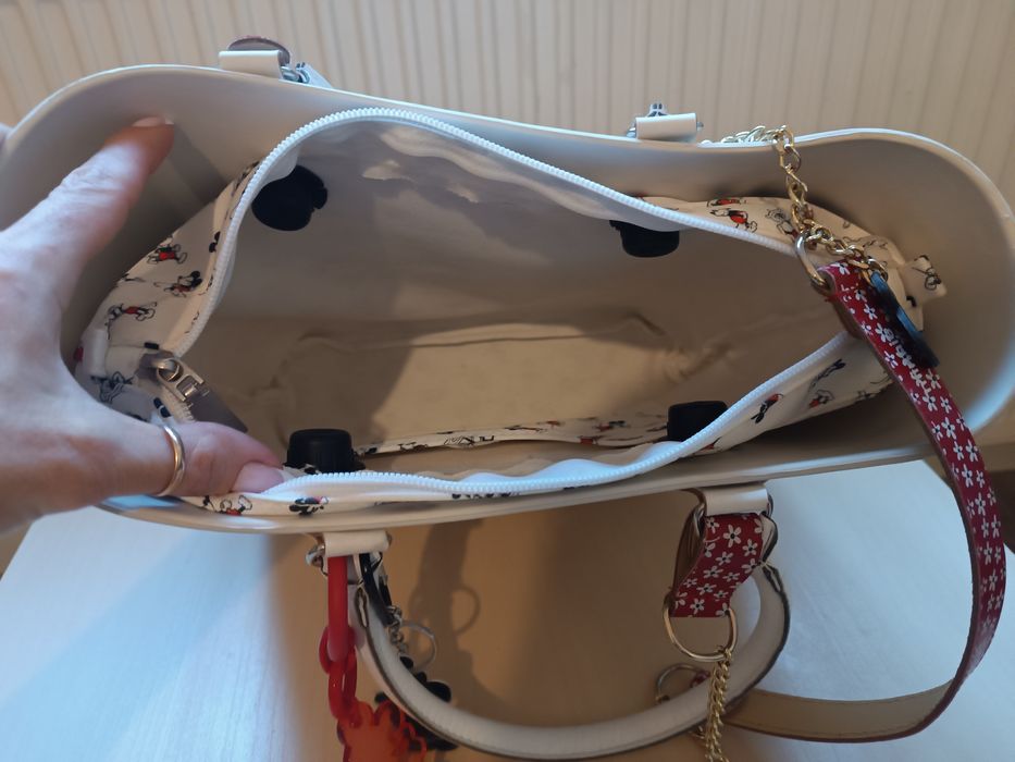 Obag torba biała myszka Mickey