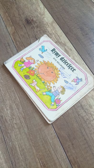 Stara książka wierszyki rymy dziecięce Rita Bellmann
