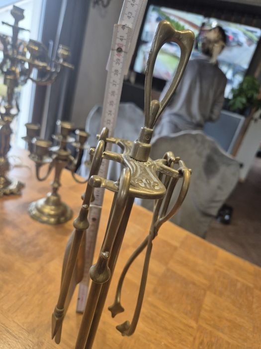 Zestaw do czyszczenia kominka  mosiężny