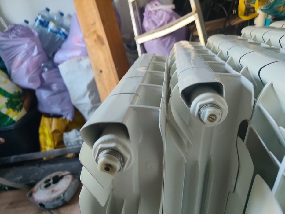 Conjunto radiadores e válvulas termostática
