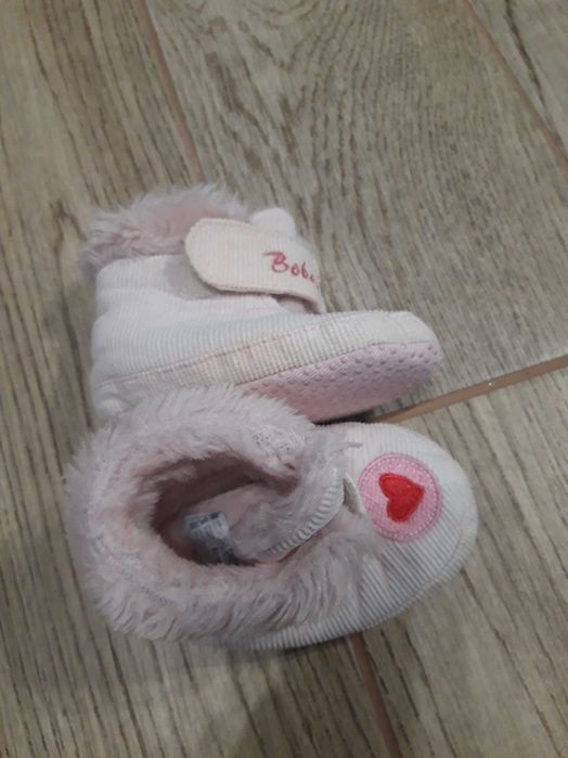 Buty niemowlęce niechodki zimowe ocieplane futerkiem 6-12 m-cy