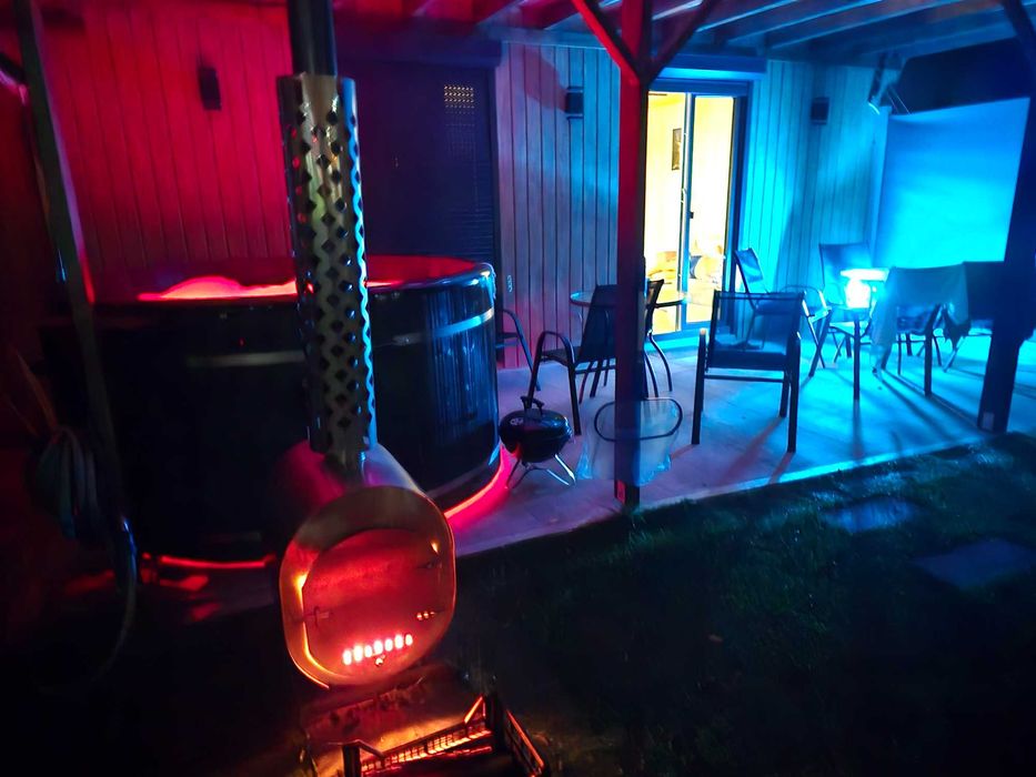 Powidz Domek domki z Sauną Jacuzzi Grill Pizza Ognisko