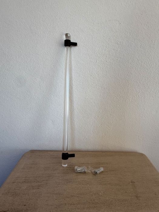 Puxador para Móveis em Acrílico Transparente – Preto, 32 cm