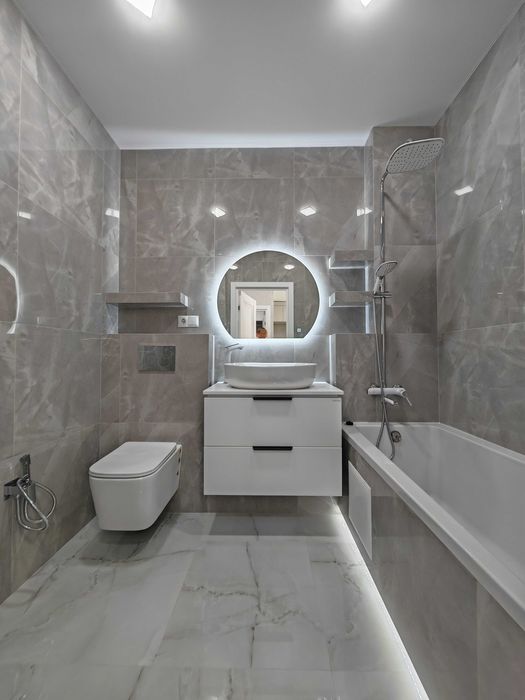 2 комнатная квартира с красивым ремонтом в ЖК Акварель-8 Таирово