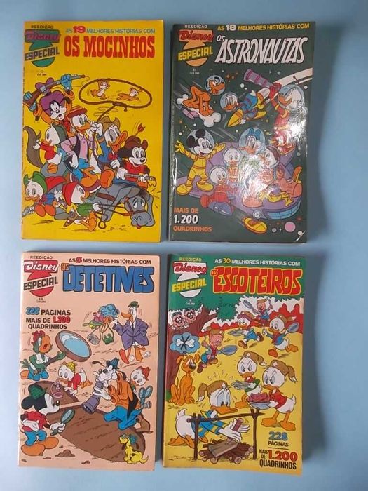 Disney Especial - Reedição. Lote de revistas dos anos 80.