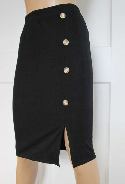 Shein dopasowana prążkowana spódniczka vintage XS S 34 36