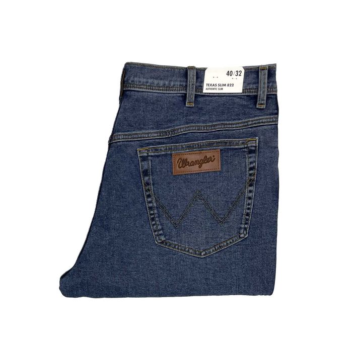 Spodnie męskie jeansy Wrangler Texas Slim 822 Stonewash W40 L32