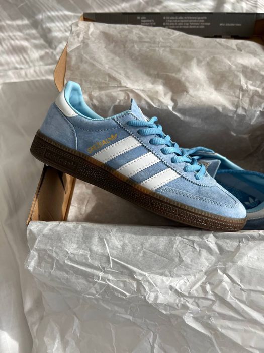 Adidas Spezial Hanball Light Blue кросівки адідас спеіал адідас спешл блакитні