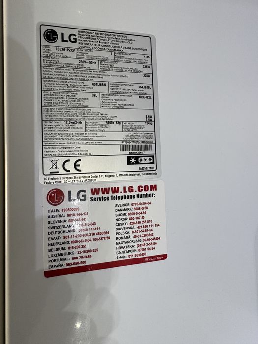 Frigorífico Americano LG