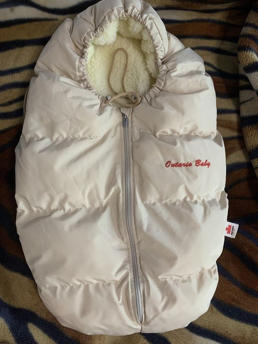 Зимовий, теплий конверт (комбез, комбінезон) для дівчинки 1-5 місяців