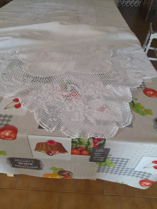 Lace and Linen Towel