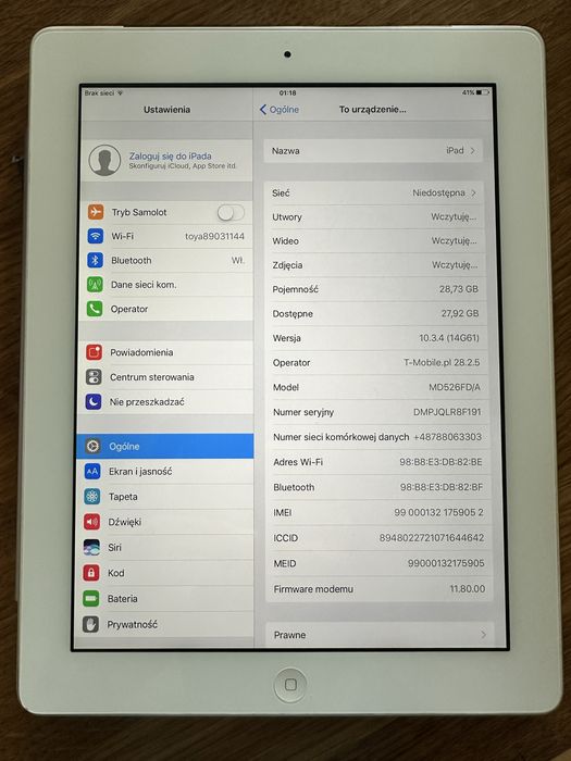 Apple iPad 4 gen. 32Gb + pudełko