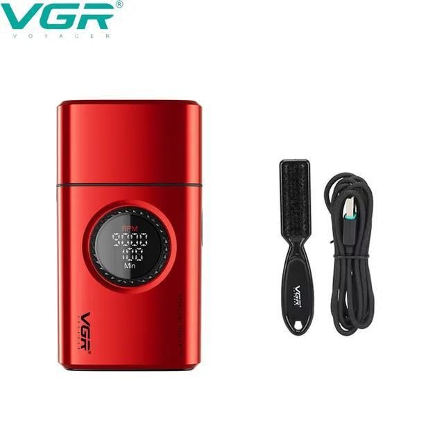 Електробритва VGR V-377 RED шейвер, 7000-9000 RPM, LED display