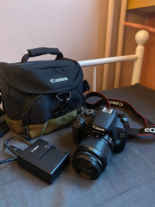 Canon EOS 1200D + 18-55mm | Zestaw jak z salonu, znikomy przebieg! + Torba