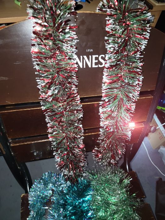 Новогодние игрушки 30+шт, дождик, гирлянды, пак