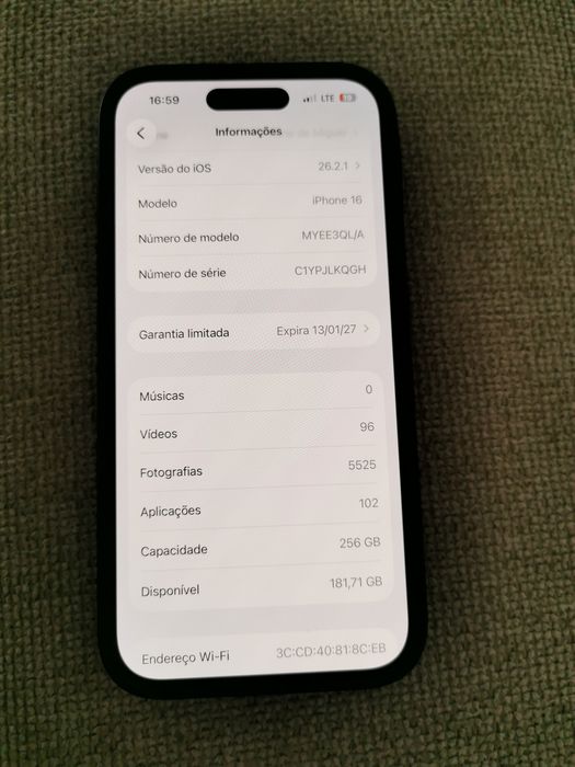 Iphone 16 256GB - Garantia