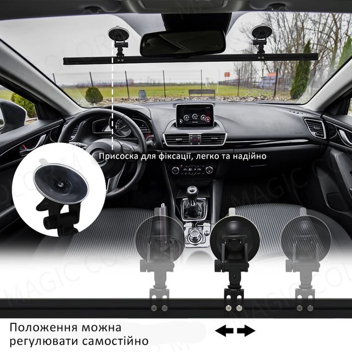 Поліцейський червоно-синій стробосокоп на авто 96 потужних LED діодів.