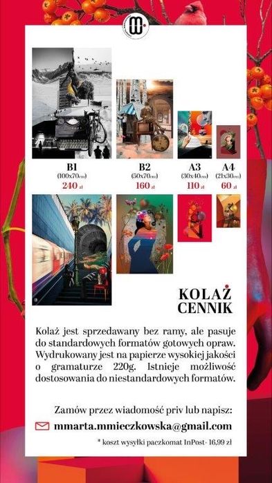 Kolaż cyfrowy -ABSTRAKCJA A3 (30-40cm)