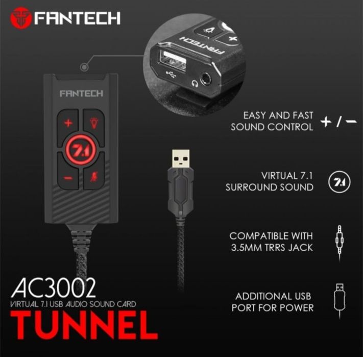 FANTECH AC3002 7.1 Audio Sound Card64739336018945123