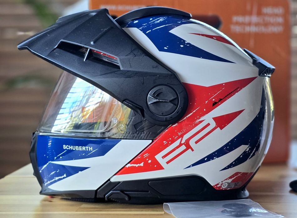 Kask szczękowy Schuberth E2 EXPLORER BLUE rozm. M - skorupa C5