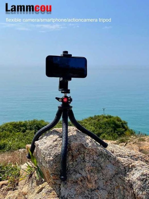 Lammcou elastyczny statyw do telefonu i GoPro z uchwytem XL