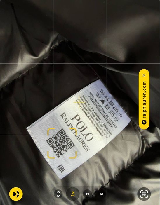 Куртка пуховик Polo ralph lauren глянцева  та матова