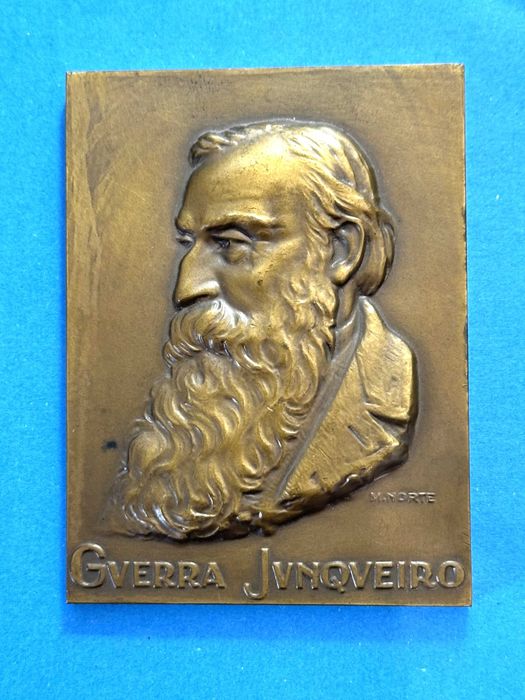Guerra Junqueiro Medal, Sculptor M. Norte, 80x60 mm