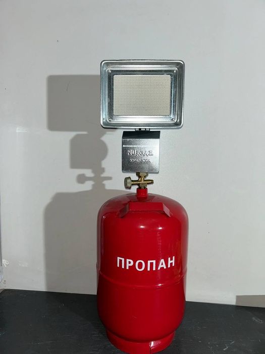 Обігрівач газовий з балоном 12л Пальник інфрачервоний 1,5 кв "KAMP SOB