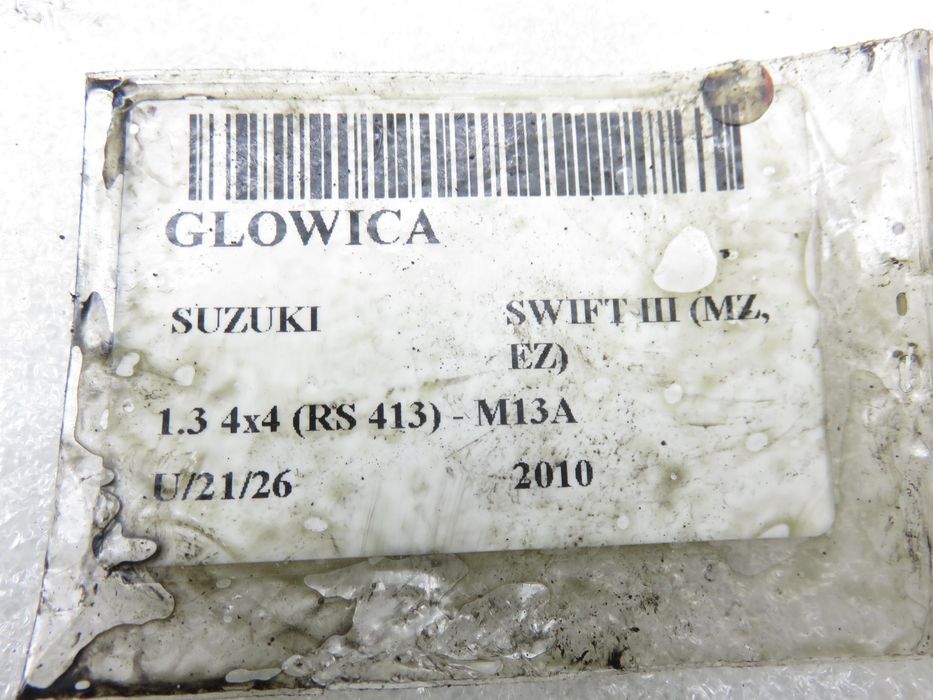 Głowica Suzuki Swift Mk6 1.3 M13a