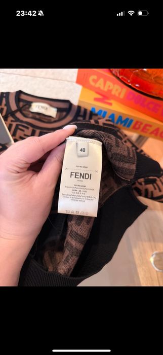 Fendi knitted FF water t-shirt Vitkac Moliera Zara
