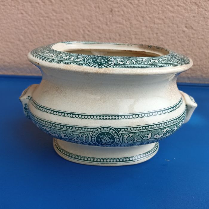 Açúcareiro Fábrica de Sacavém (1886/1894) motivo METZ sem tampa