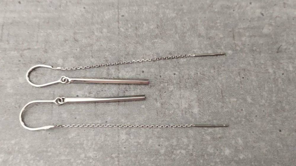 Срібні сережки протяжки